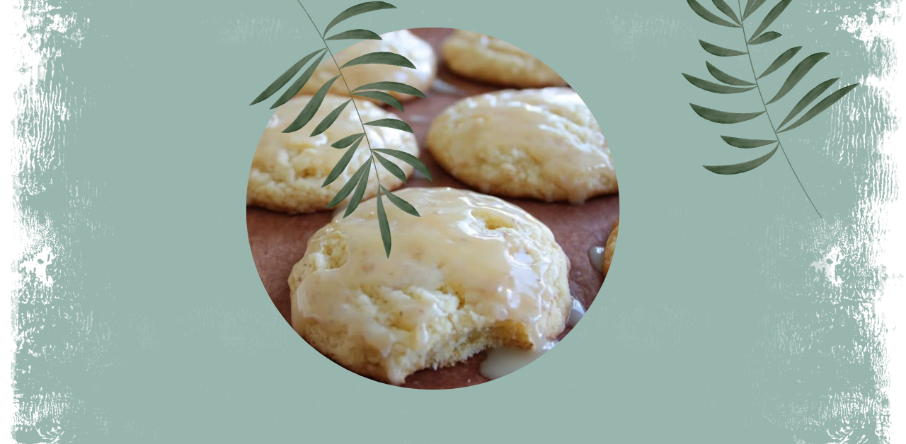 Vanilla Glazed Meltaway Cookies
