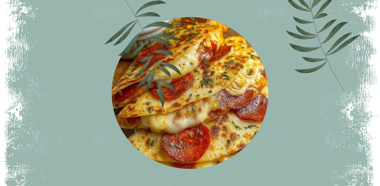Keto Pepperoni Pizza Quesadillas