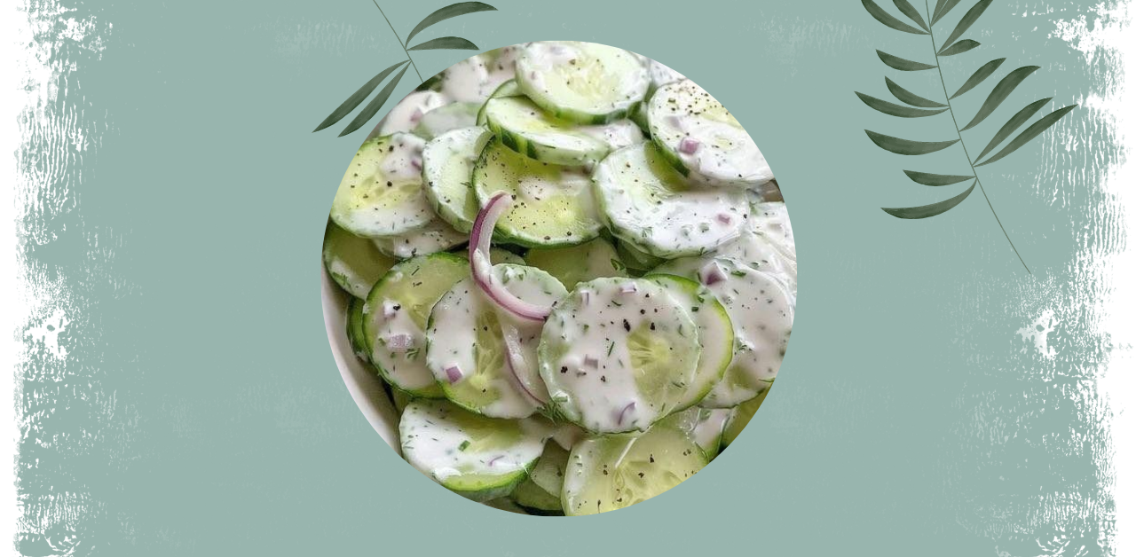 Creamy Cucumber & Red Onion Salad